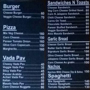 Pepperz menu 