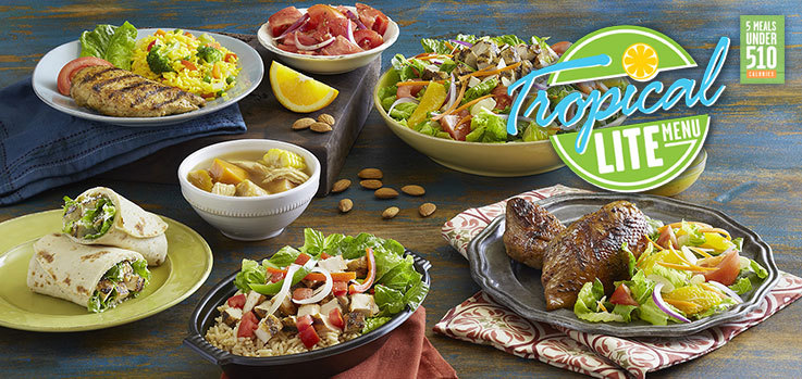 Pollo Tropical Lite menu