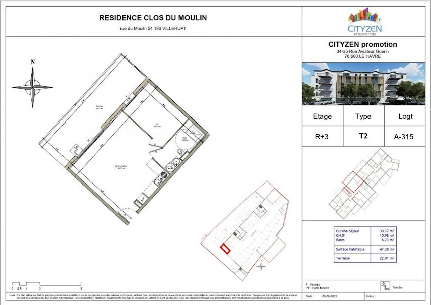 Vente appartement 1 pièce 47.38 m² à Villerupt (54190), 193 708 €