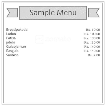 Puran Sweets menu 