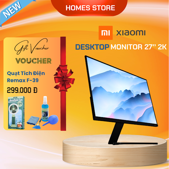 Màn Hình Máy Tính Xiaomi Mi Desktop Monitor 27 Inch 2K Phù Hợp Làm Việc Chơi Game - Hàng Nhập Khẩu