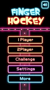  Finger Glow Hockey- 스크린샷 미리보기 이미지  