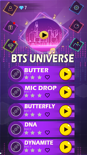 BTS Universe Piano Tiles