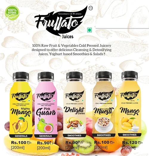 Frullato Juices menu 