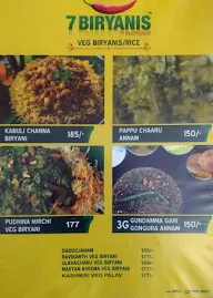 7Biryanis menu 4