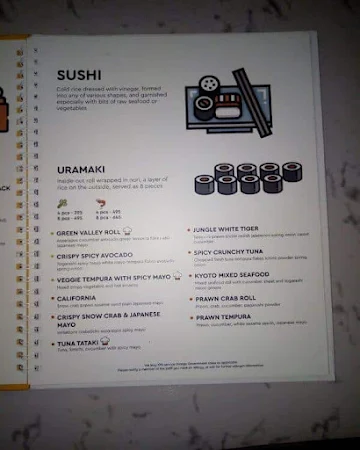 Moshi Moshi menu 