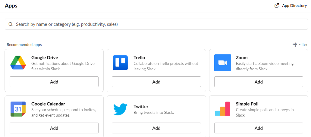 Google Drive  Slack App Directory