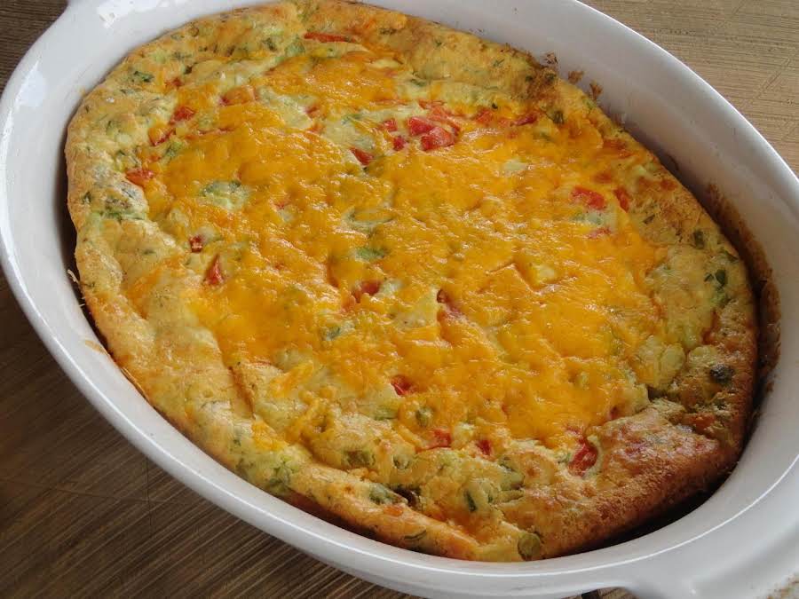 Crustless Ricotta Quiche Vegetarian Recipe | Just A Pinch Recipes