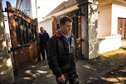 Property millionaire Jason Rohde outside court in Stellenbosch. File photo. 