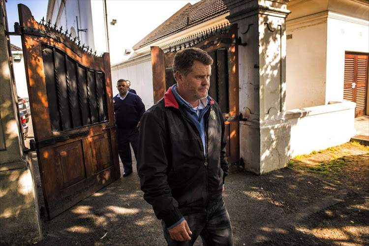 Property millionaire Jason Rohde outside court in Stellenbosch. File photo.