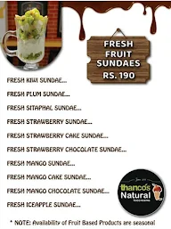 Thanco's Natural Ice Cream menu 5