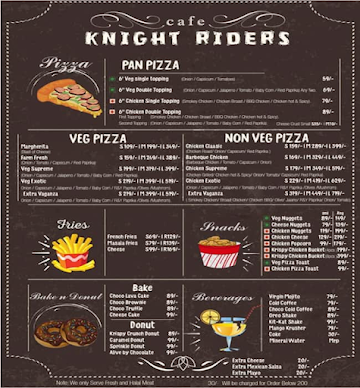 Cafe Knight Riders menu 