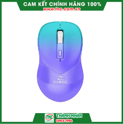 Chuột Không Dây Rgb Silent Zadez M - 381Zp Màu Tím - Hàng Chính Hãng