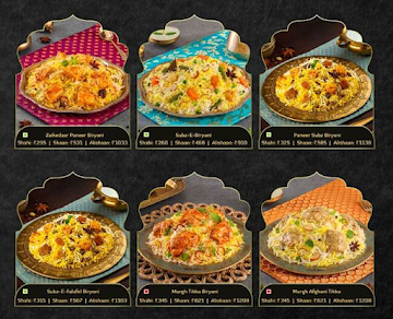 Behrouz Biryani menu 