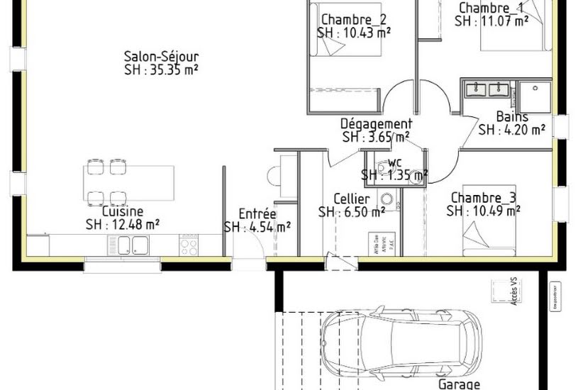  Vente Terrain + Maison - Terrain : 746m² - Maison : 103m² à Aurillac (15000) 