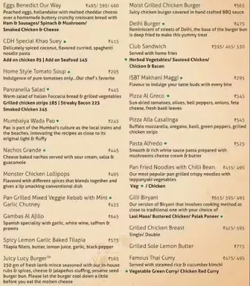 Cafe Delhi Heights menu 