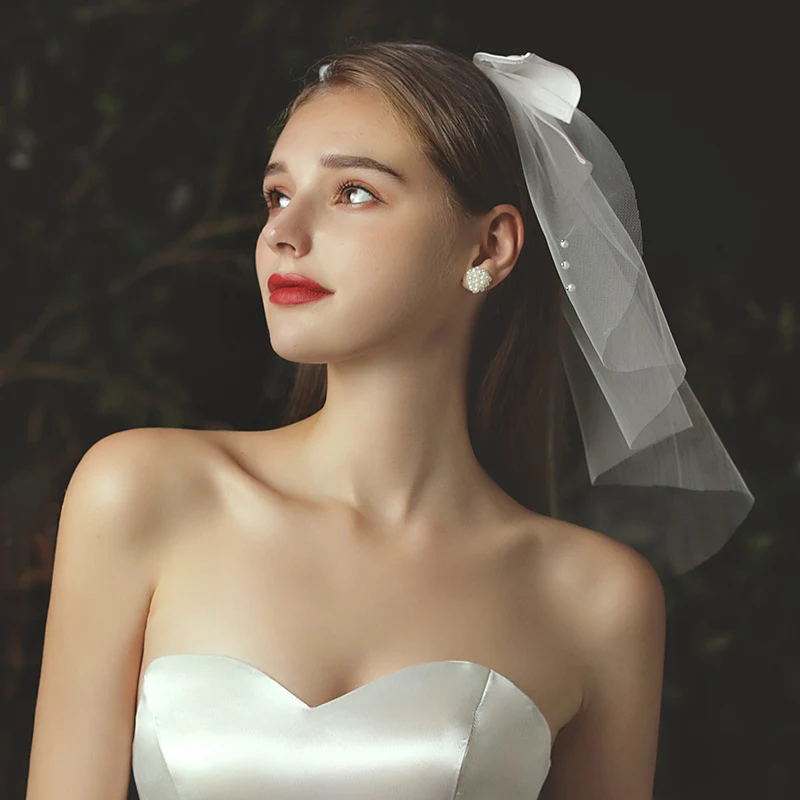Veil Bowknot Head Accessories Props – Enhance your photos or special events with these elegant and romantic headpieces. 