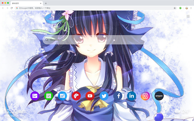 Oriental project Popular HD New Tab Theme