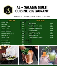 Al-Salama Multi Cuisine Restaurant menu 1