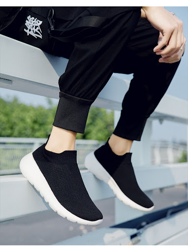 Title 7, Plus Size Mens and Womens Fly-knit Slip-on Ca...