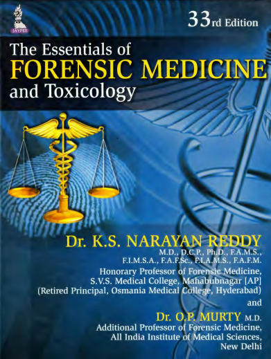 The Essentials of Forensic Medicine and Toxicology, 33rd Edition