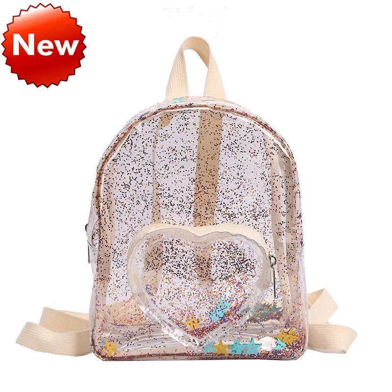 Hool Bags Clear School Backpack Bag for Kids. Girls Back Pack, perfect for school, clear design, durable and easy to cle