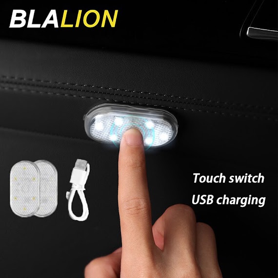 Blalion Đèn Đọc Sách Led Không Dây Mini Trên Ô Tô Đèn Trần Đa Chức Năng Có Thể Sạc Lại Usb Để Đọc Sách