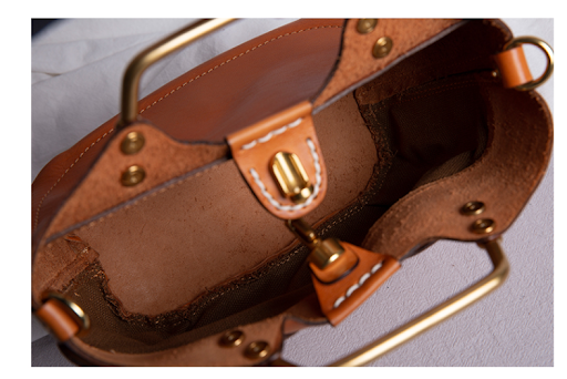 Title 7, Bolso bandolera de cuero genuino retro para hom...