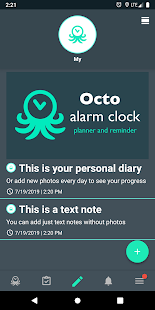 Octo - alarm clock. Planner, to do list, reminders - náhled