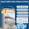 Quạt Phun Sương Điều Hòa Để Bàn Mới 2023 - Quạt Điều Hoà Mini Phun Sương Hẹn Giờ Kèm Đèn Led Chiếu Sáng 7 Màu Te