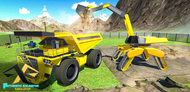 Futuristic Excavator Construction Simulator Games