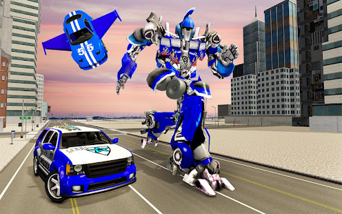 US Police Flying Car Robot War(圖2)-速報App