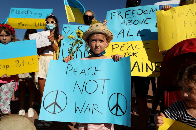 People, young and old, came together in Durban to protest against Russia's 'military operation' in Ukraine at the weekend.