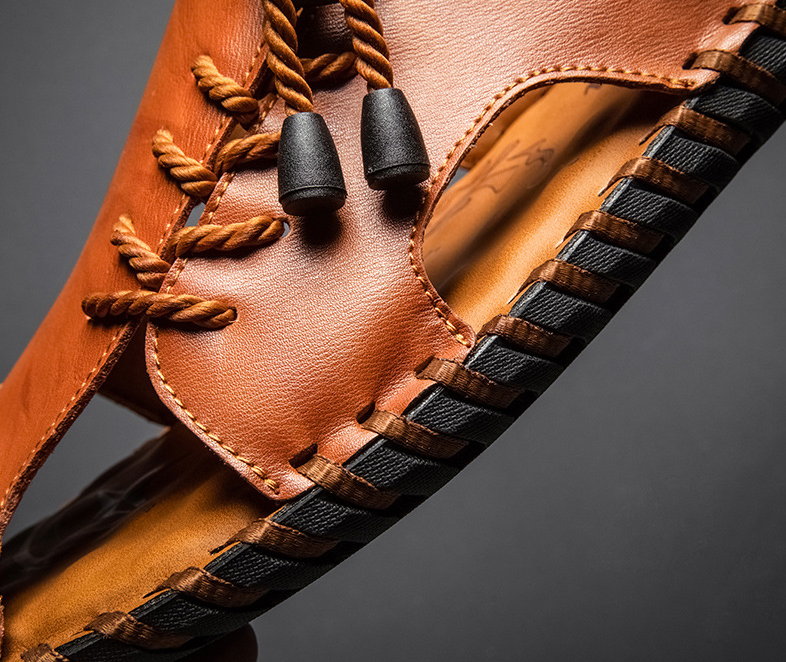 Sandales Homme Faits Main Chaussures Décontractées Extérieur Plage Confort et Style pour l'Été. Idéales pour la plage, les vacances et les promenades.
