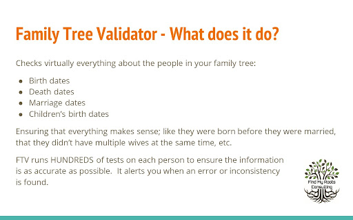 Family Tree Validator