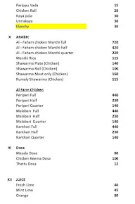 Hotel Sulaimani menu 5