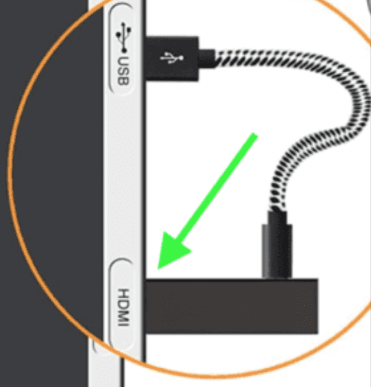 HDMI connection