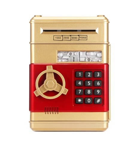 Title 9, Cash Machine Savings Piggy Bank Password Lock S...