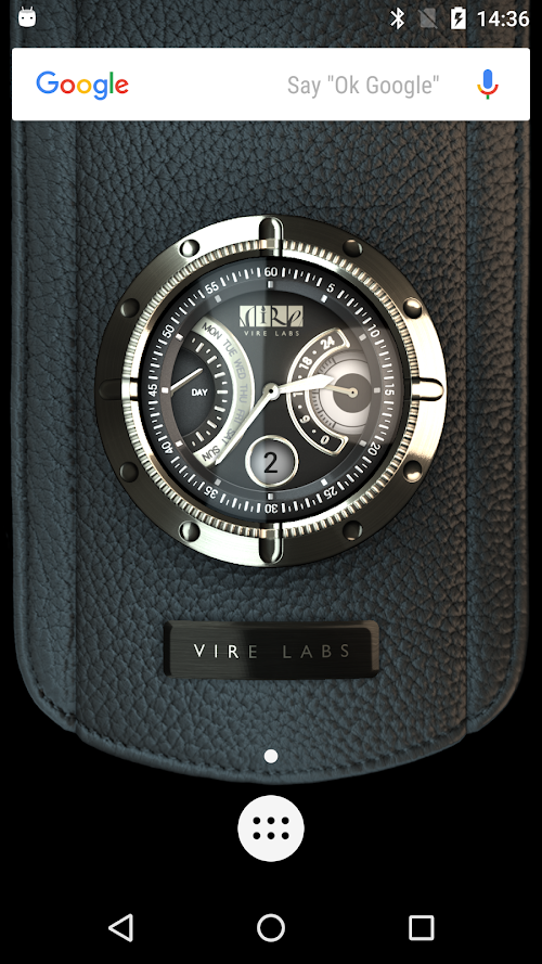 Android application VIRE Clock 3D Wallpaper screenshort