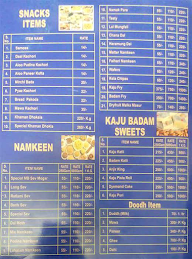 Mb Sweets Jaipur menu 1