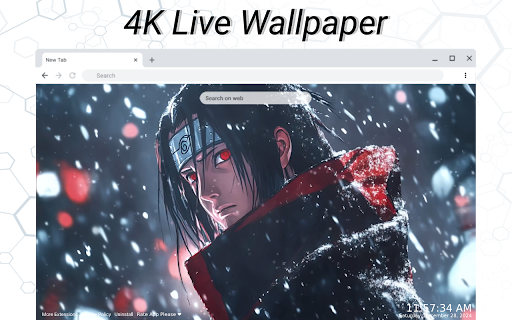 Itachi Uchiha Winter Live Wallpaper Preview 3