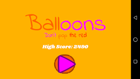 Balloons - Don't pop the red!