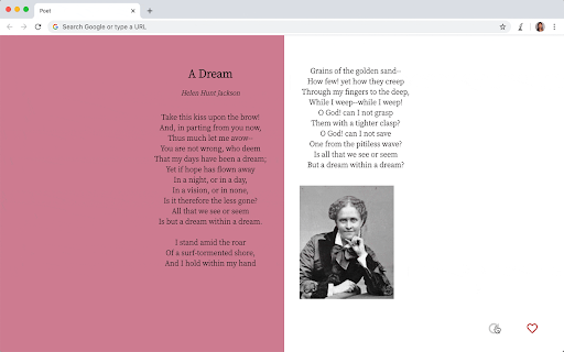 Poet - New Tab Daily Poem Reads