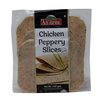 ALF-FARMS Alf Farms Chicken Pepry Loaf Slice - 150 gm