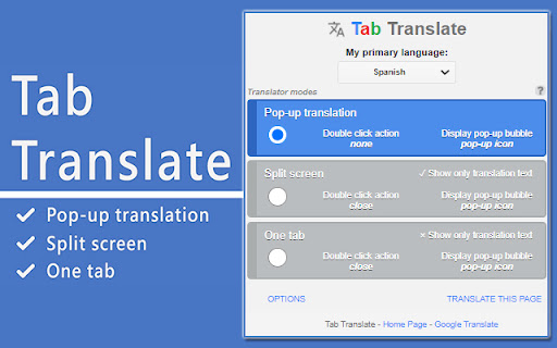 Tab Translate