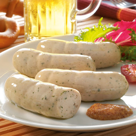 Abbildung Weißwurst mit Senf