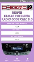 RADIO CODE for DELPHI FAMAR Screenshot