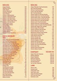 Happy Filling menu 5