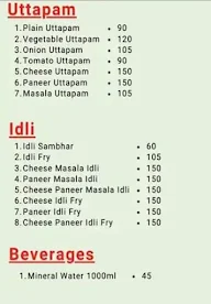 Hemant South Indian And Pav Bhaji Cafe menu 2