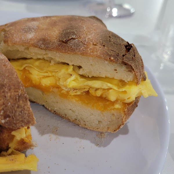 Breakfast egg sandwich!